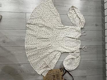 соломенная: Повседневное платье, Made in KG, Лето, Короткая модель, Хлопок, S, M, L — 4