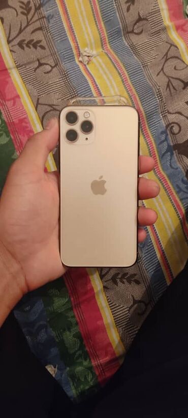 мобильные телефоны кнопочный: IPhone 11 Pro, Б/у, 256 ГБ, Желтый, Зарядное устройство, Защитное стекло, Чехол, 83 %