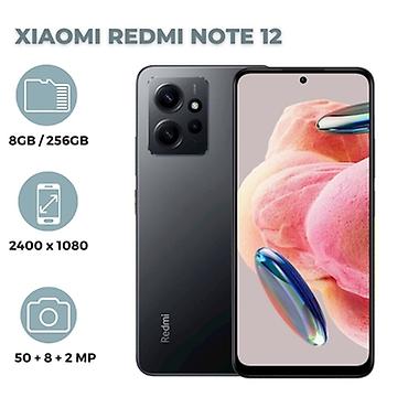 Redmi, Redmi Note 12, Б/у, 256 ГБ, цвет - Серый, 2 SIM