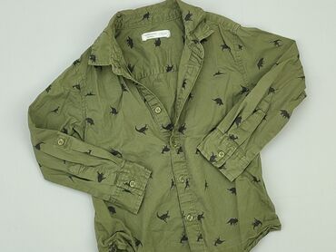 zimowe kurtki chłopięce: Shirt 4-5 years, condition - Good, pattern - Print, color - Khaki