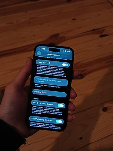 iphone 12 pro max islənmis: IPhone 16, 128 GB, Qara, Zəmanət, Face ID, Sənədlərlə — 6