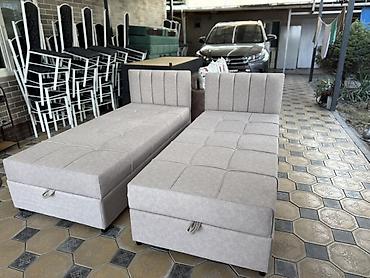 Односпальные кровати: Односпальная тахта с подъёмным коробом - Компактная тахта с вшитым — 22