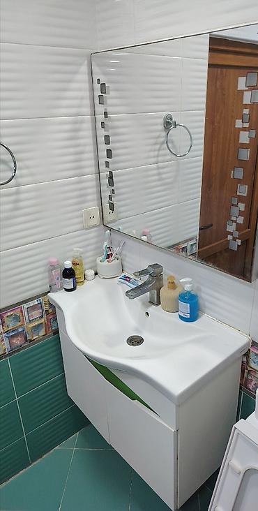 iskaf: Hamam üçün asma lavabo dəsti - Lavabo: Ağ rəngli, dalğalı kənarlı — 1