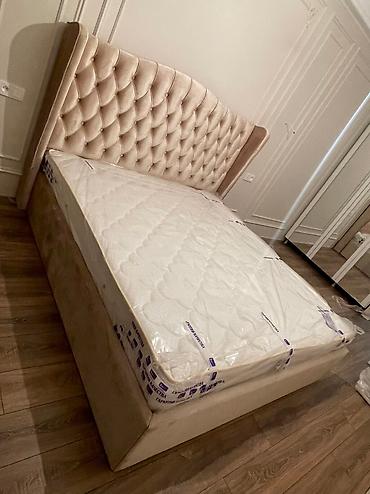 Двуспальные кровати: Двуспальная кровать, Новый, Каркас без матраса, длина - 200 см — 2