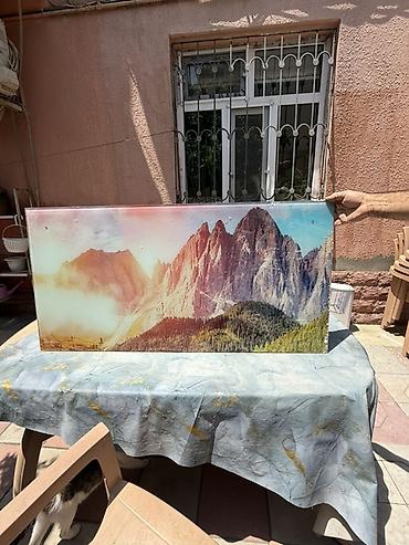 Şüşə üzərində dağ mənzərəsi çapı – dekorativ panel - Material: bərk lalafo.az -da Şüşə üzərində dağ mənzərəsi çapı – dekorativ panel - Material: bərk
