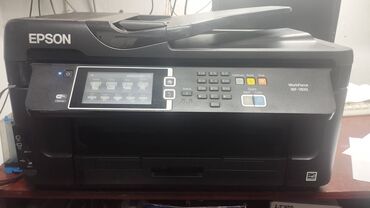 Принтеры: Продаю цветной A3 принтер 3в1 МФУ Epson WorkForce WF-7610 в хорошем