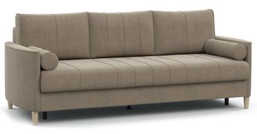 Шкафы: Прямой диван, цвет - Бежевый, В рассрочку, Новый