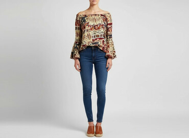 tanie bluzki boho: Women's blouse, size S