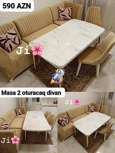 mətbəx mebelləri 2024: Masa və divan dəsti — 1