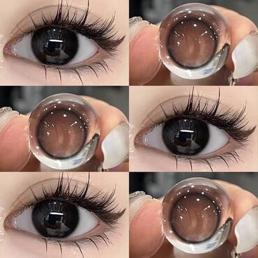 чехол с помадой: Цветные контактные, очень натуральный черный оттенок - Оттенок