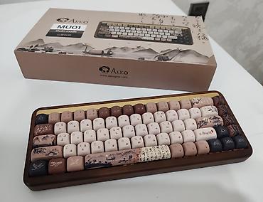 orico hdd box: Akko MU01 Mountain Seclusion Mechanical Wooden Keyboard 💠Brend: Akko — 1