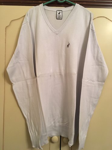 Džemperi: Odličan polo džemper, svetlo sive boje, L veličina, 100% cotton — 7