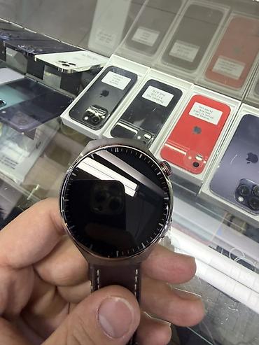 pixel watch: Смарт-часы Huawei Watch (круглый дисплей) с кожаным ремешком — 1