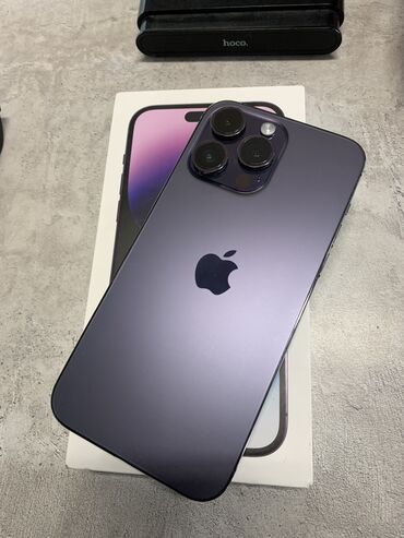 Apple iPhone: IPhone 14 Pro Max, Б/у, 256 ГБ, Deep Purple, Чехол, Коробка, 88 %