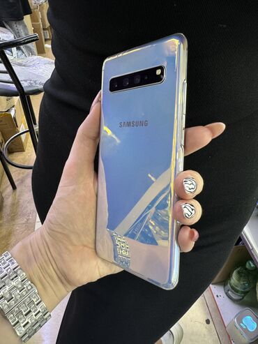samsung s21fe: Samsung Galaxy S10 Plus, Б/у, 128 ГБ, цвет - Белый, 2 SIM