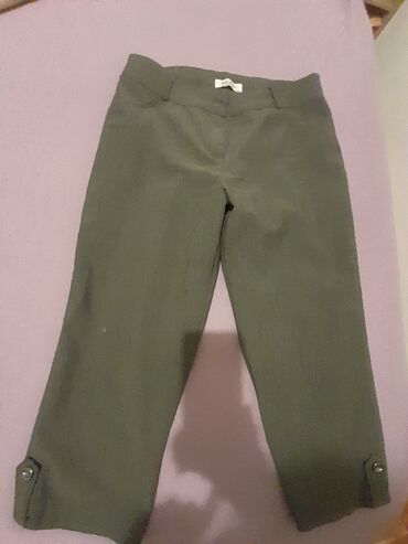 lakovane pantalone: L (EU 40), Regular rise, Straight