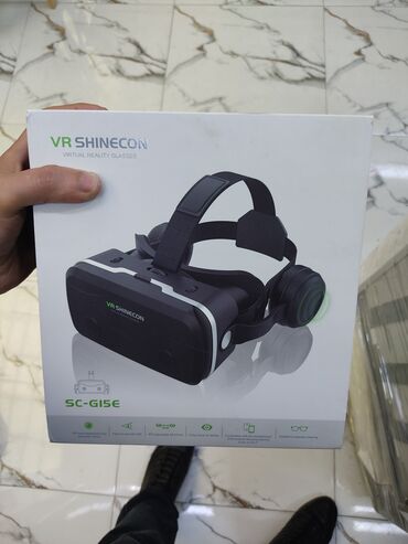 oyun yazma: VR Shinecon SC-G15E virtual reallıq eynəyi. Qara rəngdədir