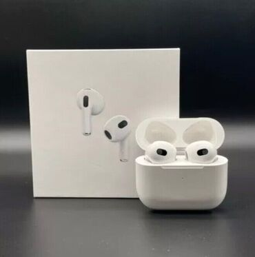 Наушники: Airpods (Apple)3 pro беспроводной (Bluetooth) новый. Наушнику чехол в