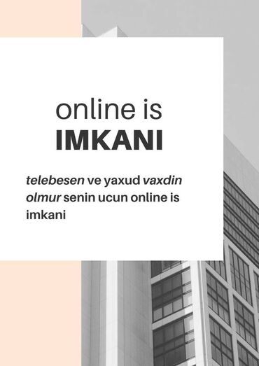 Ev personalı və təmizlik: SMM menecer tələb olunur, 18-29 yaş