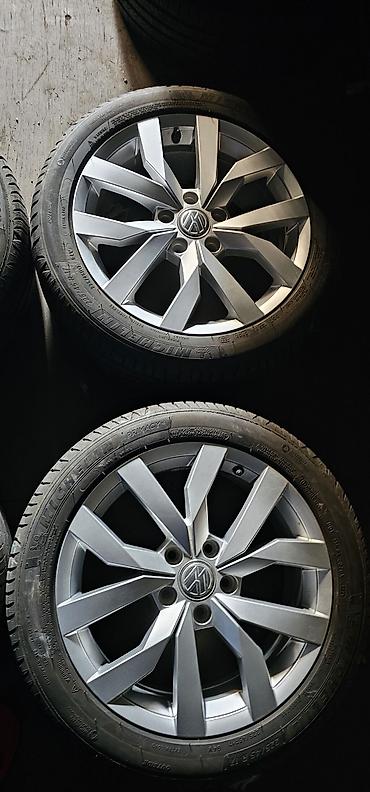 Диски: Литые Диски R 17 Volkswagen, Комплект, отверстий - 5, Б/у — 3