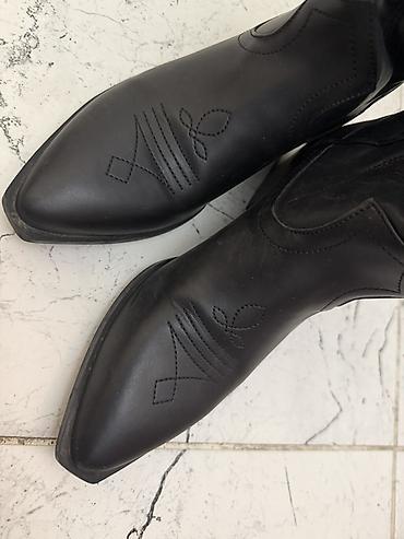 Сапоги: Сапоги, 37, Stradivarius, Новый, цвет - Черный, Платная доставка, Самовывоз — 4