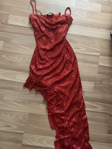 crop top h: S (EU 36), color - Red, Evening, Other sleeves