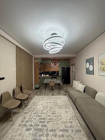квартира село восток: 3 комнаты, 74 м², Асанбай мкр Элитка, 4 этаж, Евроремонт — 4