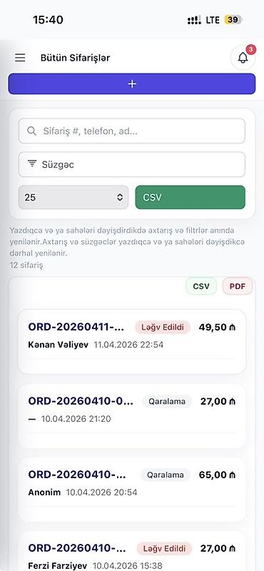 Başqa xidmətlər: 📝 TƏSVİR Biznesinizdə bu problemlər var? * Sifarişlər qarışır — 2
