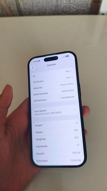Apple iPhone: IPhone 16 Pro, 256 GB -da lalafo.az — 8 Apple iPhone: IPhone 16 Pro, 256 GB — 8