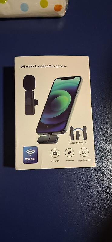 mikrofon qiymetleri: Məhsul: Wireless Lavalier Microphone (simsiz yaxa mikrofonu) — 1