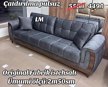Divanlar: - Divan modeli: orijinal fabrik istehsalı - Ümumi ölçü: 2 m 50 sm - — 1