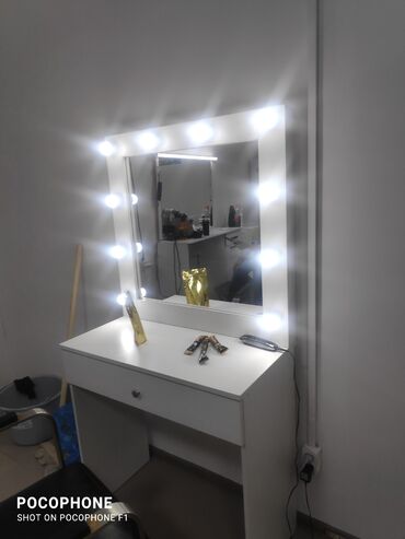 искуственные светы: Туалетный столик, С подсветкой, цвет - Белый