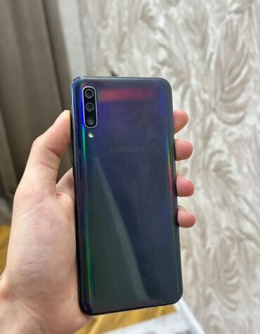 samsung airpods: Samsung Galaxy A50, 64 GB, rəng - Qara, Barmaq izi, Face ID