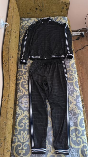 мужские оверсайз футболки: Спортивный костюм 5XL (EU 50), цвет - Серый
