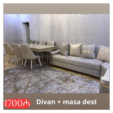 Divan və masa dəstləri: Divan stol stul masa oturacaq sifarisle