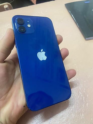 redmi a: IPhone 12, Б/у, 64 ГБ, Синий, Защитное стекло, 83 % — 2
