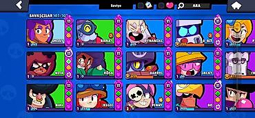 yuk ucun: Brawl Stars oyun hesabı – yüksək səviyyəli, tam dolu kontent - Kupa — 3