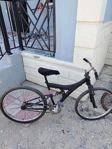 velosiped 25: Dağ tipli velosiped – tam asqılı (ön çəngəl + arxa amortizatorlu) — 1