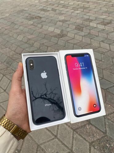 Apple iPhone: IPhone X, 256 GB, Qara, Face ID