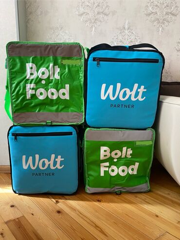 Digər restoran, kafe avadanlığı: Bolt food wolt cantaları satılır 
 Təzə di hec biri isdifade olunmayıb