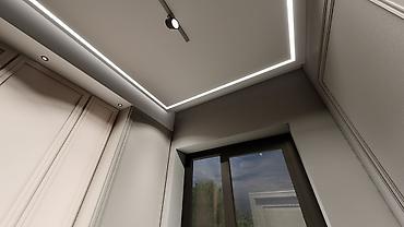 alçıpan tavan modelleri: Gizli LED işıqlandırma ilə alçıpan tavan dizaynı və quraşdırılması — 5