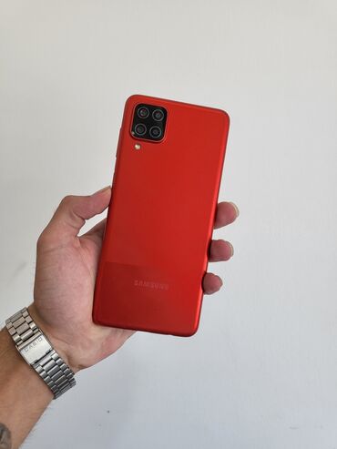 samsung a51 qiymeti irşad telecom: Samsung Galaxy A12, 64 GB, rəng - Qırmızı, Düyməli, Barmaq izi