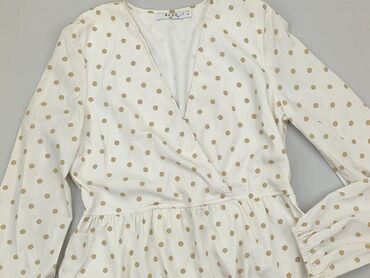 białe t shirty damskie z aplikacją: Dress, L (EU 40), condition - Good