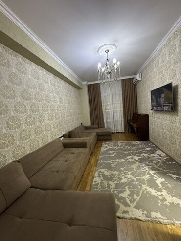 Uzunmüddətli kirayə mənzillər: Tam mebellı mənzil interyeri Xirdalan kristal abseron 1 yeni tikili — 1