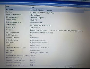 HP: 💻 HP Pavilion dv6 satılır • Prosessor: Intel Core i3-370M — 2.40 GHz — 4