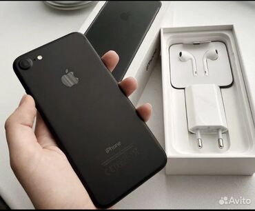продать сломанный телевизор: IPhone 7, Б/у, 256 ГБ, Черный, Наушники, Зарядное устройство, Защитное стекло, 93 %