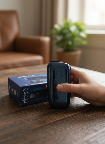 Qəlyan, vayp və aksesuarları: Səliqəli şəkildə qorunmuş, tünd mavi rəngli Ploom X Advanced satılır — 1