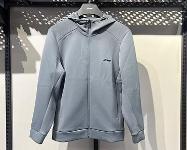 спортивный вещи: Мужская толстовка, M, Li-Ning, Новый, цвет - Серый — 1