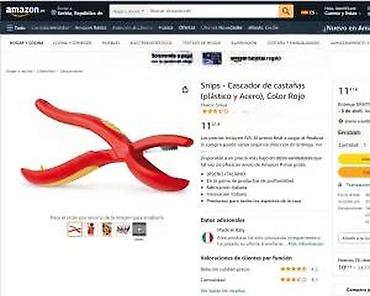 Sečice: Snips alat za zarezivanje/otvaranje kestena – crveni - Praktičan — 9