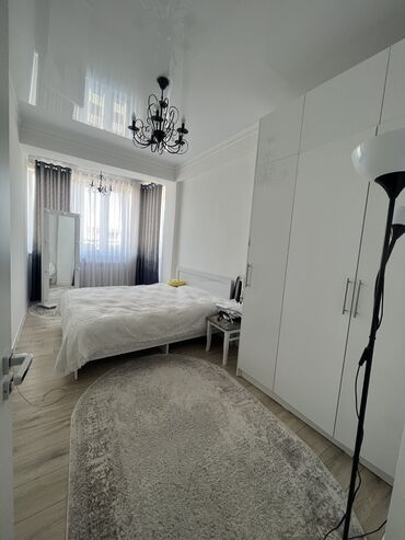 2х комнатная квартира в Кыргызстан | Долгосрочная аренда квартир: 2 комнаты, 55 м², Элитка, 13 этаж, Свежий ремонт